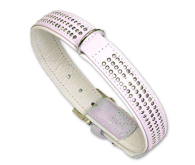 Karlie VINTAGE Strass Halsband 3-reihig - Hellrosa - 24 mm, 45 cm 24259 z1.jpg
