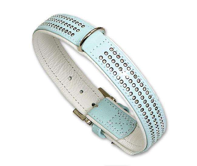 Karlie VINTAGE Strass Halsband 3-reihig - Hellblau - 30 mm, 60 cm 24288 z1.jpg