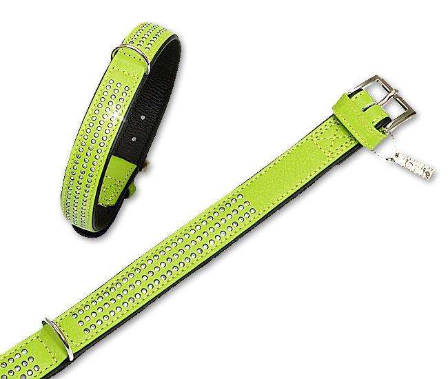 Karlie VINTAGE Strass Halsband 3-reihig - Kiwi - 30 mm, 60 cm 24524 z1.jpg