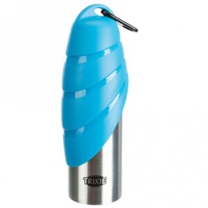 Trixie Edelstahl-Flasche mit Trinknapf – 750 ml