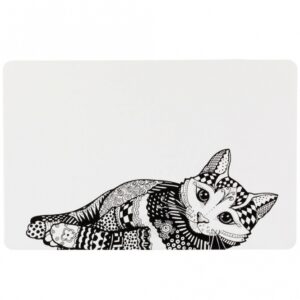 Trixie Napfunterlage Mandala Katze – 44 × 28 cm
