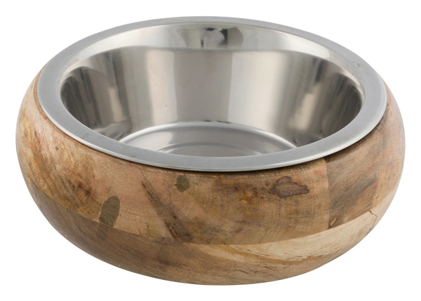 Trixie Edelstahlnapf mit Holzhalter - 1,4 l 24827 edelstahl holznapf.jpg