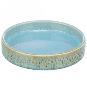 Trixie flacher Keramiknapf mit Musterung – blau