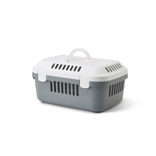 Savic Kleintier-Transportbox Discovery Compact - weiß/grau 3226discoverycompactwhite grey.jpg