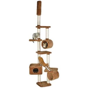 Karlie TREND LINE Kratzbaum GIGANT – Braun, Teddy-Stoff