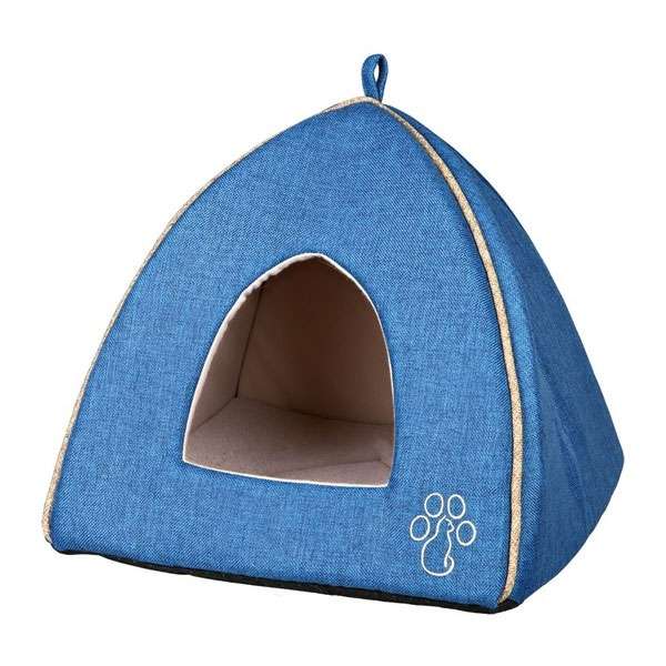 Trixie Kuschelhöhle Pyra - 38 x 35 x 38 cm - blau/beige 36337 trxi1.jpg