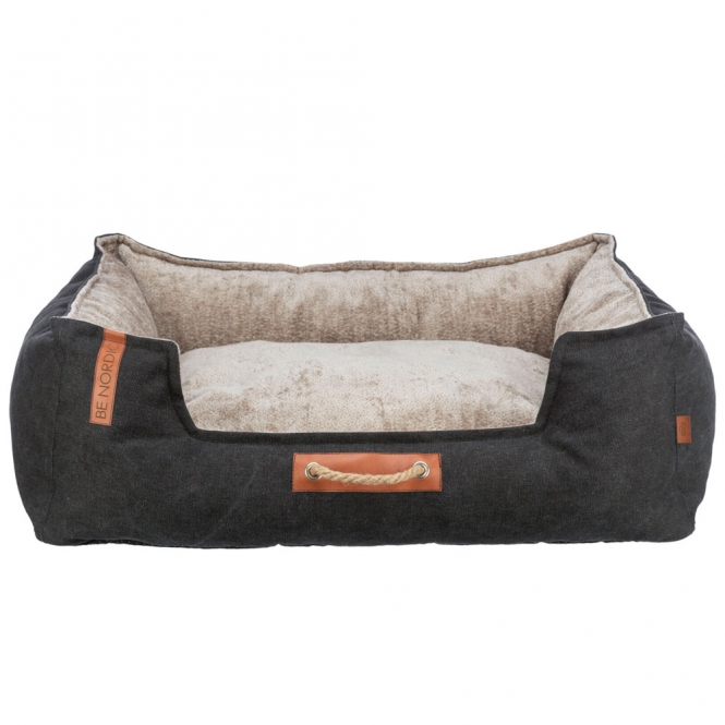 Trixie BE NORDIC Bett Föhr - schwarz/sand - 80 × 60 cm 36590.jpg