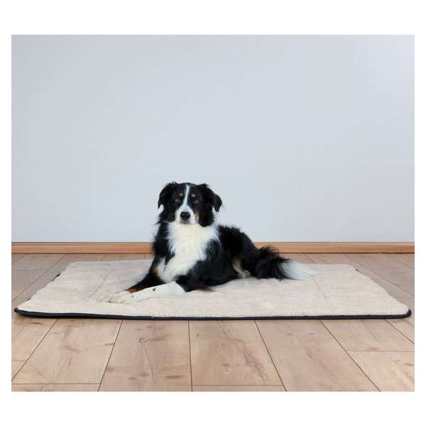 Trixie Hundedecke Cody – 125 x 100 cm, schwarz/beige