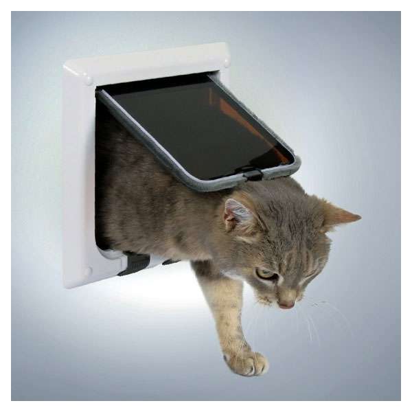 Trixie Katzentür FreeCat de Luxe 4-Wege – Weiß