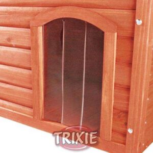Trixie Kunststofftür für NATURA Satteldach-Hundehütte – S
