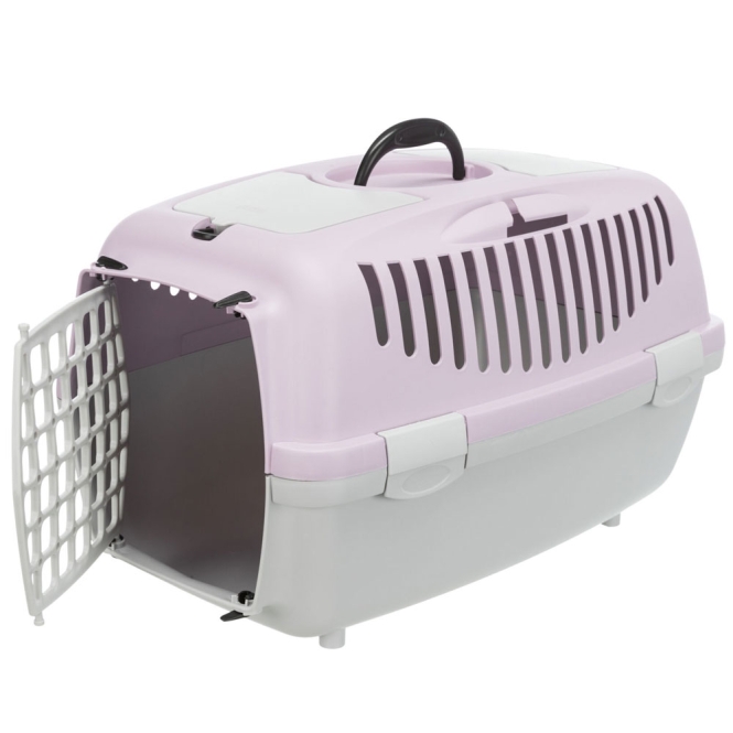 Trixie Transportbox Capri II - hellgrau/flieder 39823.jpg