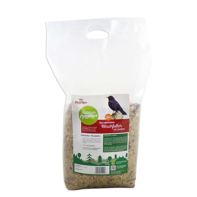 Natürlich Pfiffikus Weichfutter mit Insekten 10kg 40005932129161.jpg