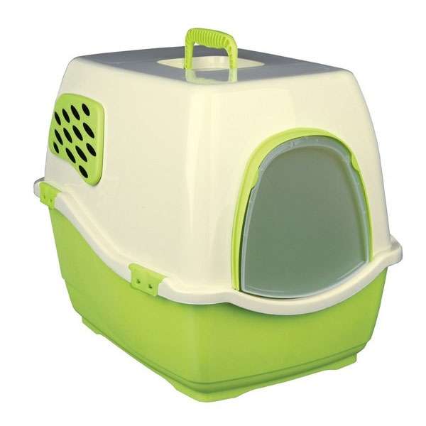 Trixie Katzentoilette Bill 2 F mit Haube und Filter - apfelgrün/creme 40173 trxi.jpg