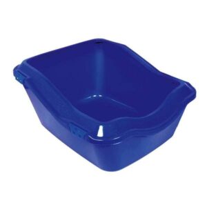 Trixie Katzentoilette Cleany Cat mit Rand – blau-metallic