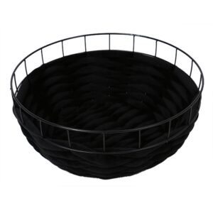D&D Drahtkorb Ferry – schwarz – 60x60x25cm