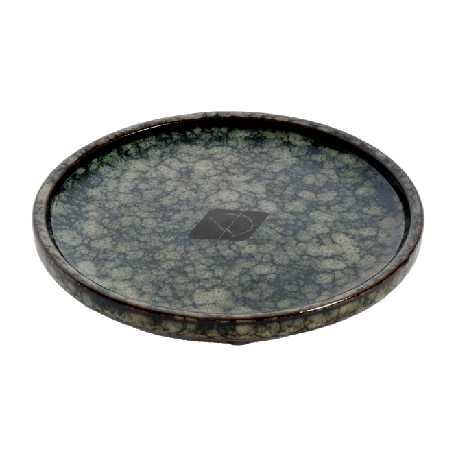 D&D flacher Katzennapf Jasper - green marble 4047059480182 prd webl.jpg