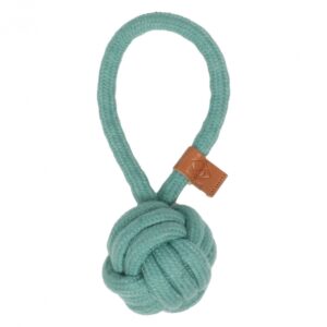 D&D Knotenball mit Schlaufe Harper – blau – 18,5 x 6cm