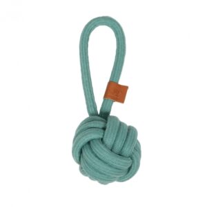 D&D Knotenball mit Schlaufe Harper – blau – 27 x 10cm