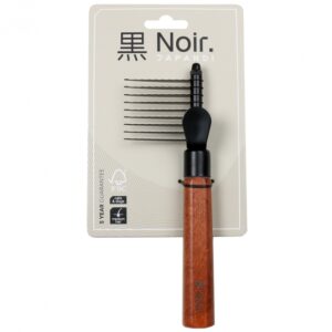EBI Noir Japandi Entfilzungskamm – L – 19,5 x 6,5 x 2,5cm