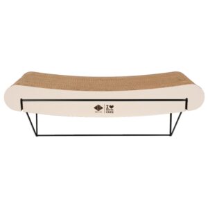 D&D gebogenes Wandregal aus Pappe David – braun/beige