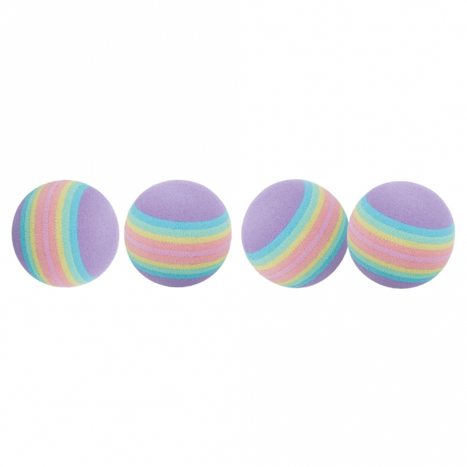 Trixie 4 Rainbow-Bälle – 3,5 cm