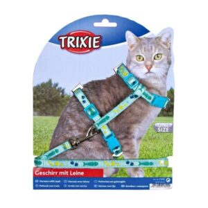 Trixie Katzen-Garnitur mit Leine – mit Motivband