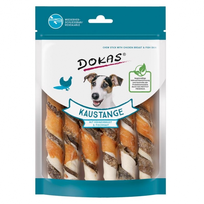 Dokas Dog Snack Kaustange Hühnerbrust+Fischhaut 150g 4251276204562.jpg