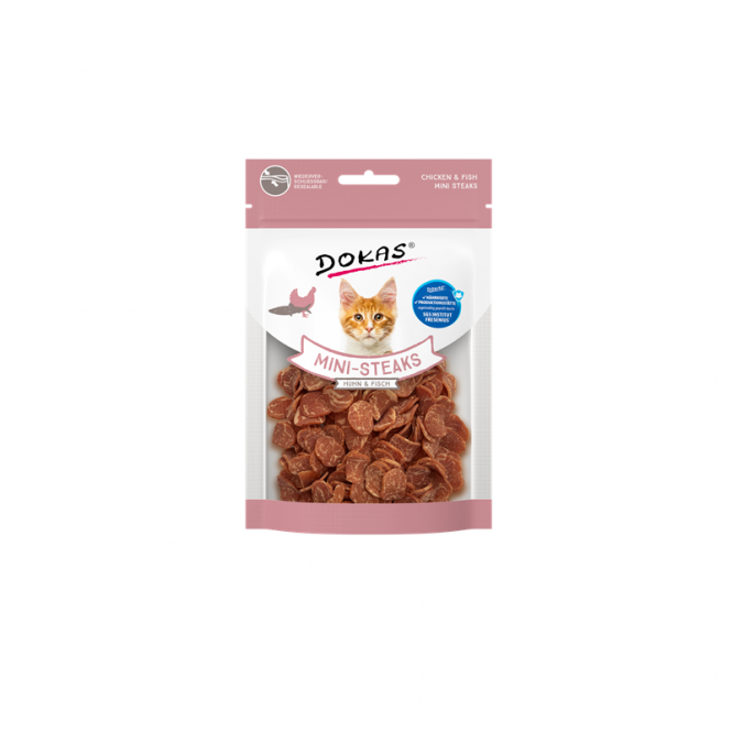 Dokas Cat Snack Mini-Steaks Huhn + Fisch 25g 4251276204982.png