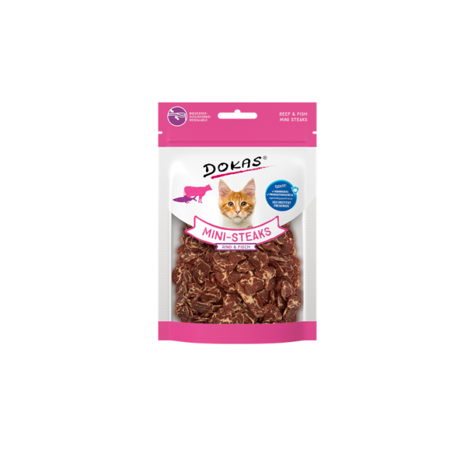 Dokas Cat Snack Mini-Steaks Rind + Fisch 25g 4251276205019.png