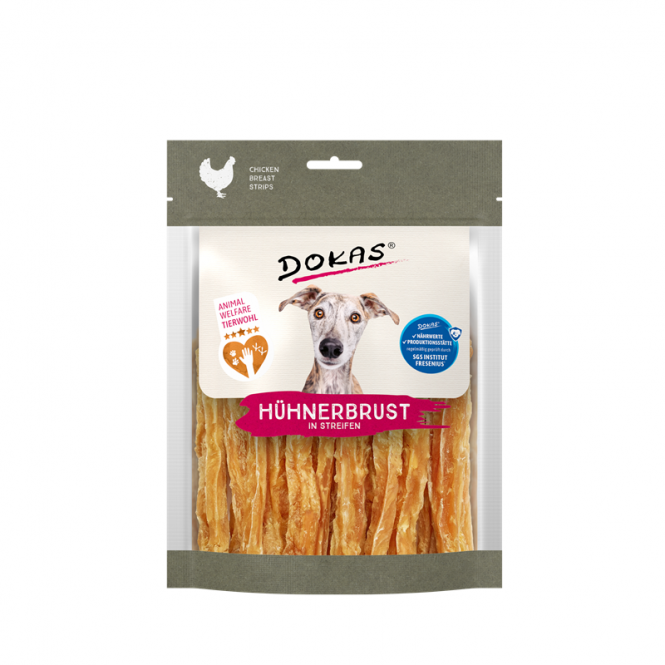 Dokas Dog Snack Hühnerbrust in Streifen 170g 4251276205101.png
