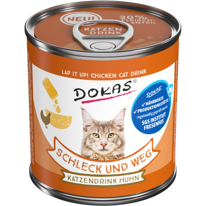 Dokas Cat Snack Schleck+weg Katzendrink Huhn 100g 4251276205224.png