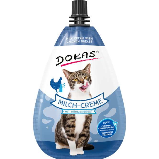 Dokas Cat Snack Milch-Creme mit Hühnerbrust 80g 4251276205675.png