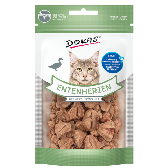 Dokas Cat Snack Entenherzen gefriergetrocknet 15g 4251276205910.png