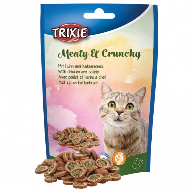 Trixie Meaty & Crunchy mit Huhn & Katzenminze – 50g