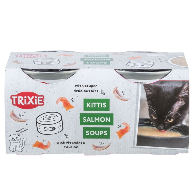 Trixie Kittis Salmon Soup – 4 × 80 g