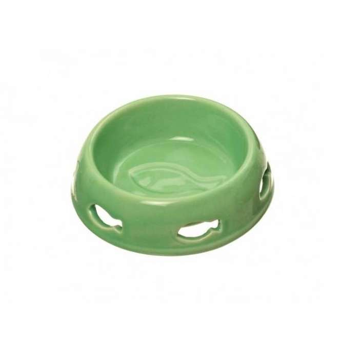 Karlie Katzennapf mit Fischlöchern – 150ml, grün