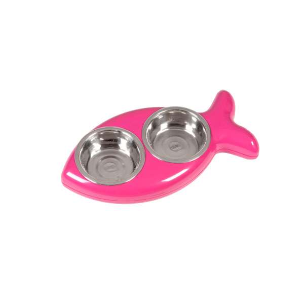Karlie Flamingo The Fish Bowl Doppelnapf - 2 x 250 ml - Pink 44382.jpg