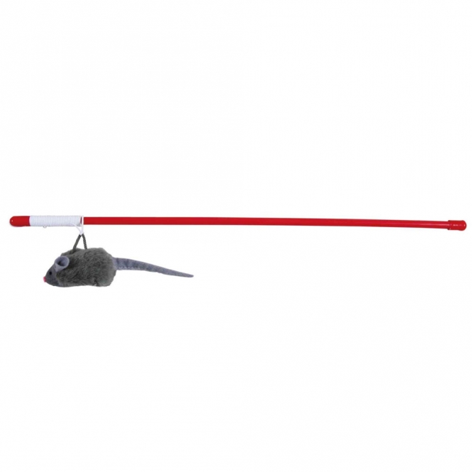 Trixie Spielangel mit Squeaky-Maus – 47 cm
