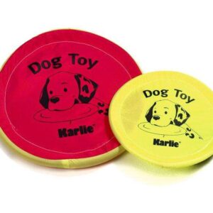 Karlie Nylon-Frisbee – Neonfarben, 18 cm