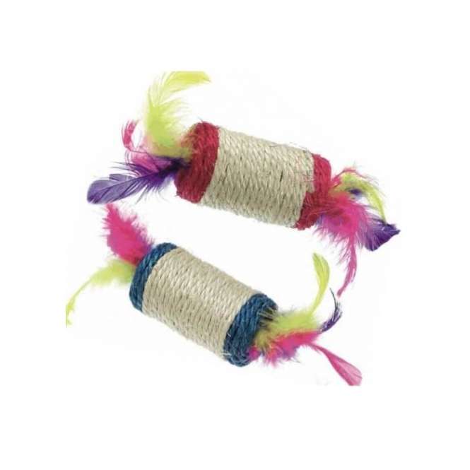 Karlie Sisal-Spielrolle mit Federn + Rassel 46136.jpg