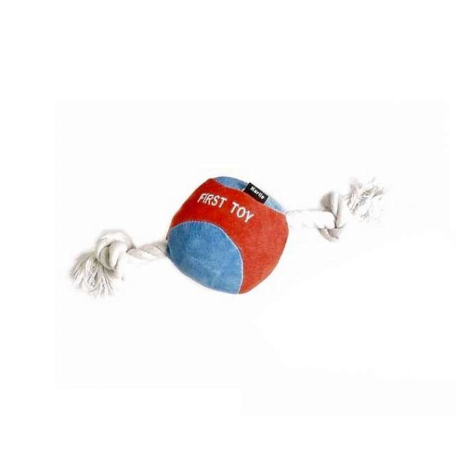 Karlie Flamingo Puppy Ball aus Leder-Baumwollmix 46458.jpg