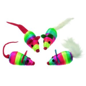 Karlie Spielmäuse Rainbow – 4 Stück