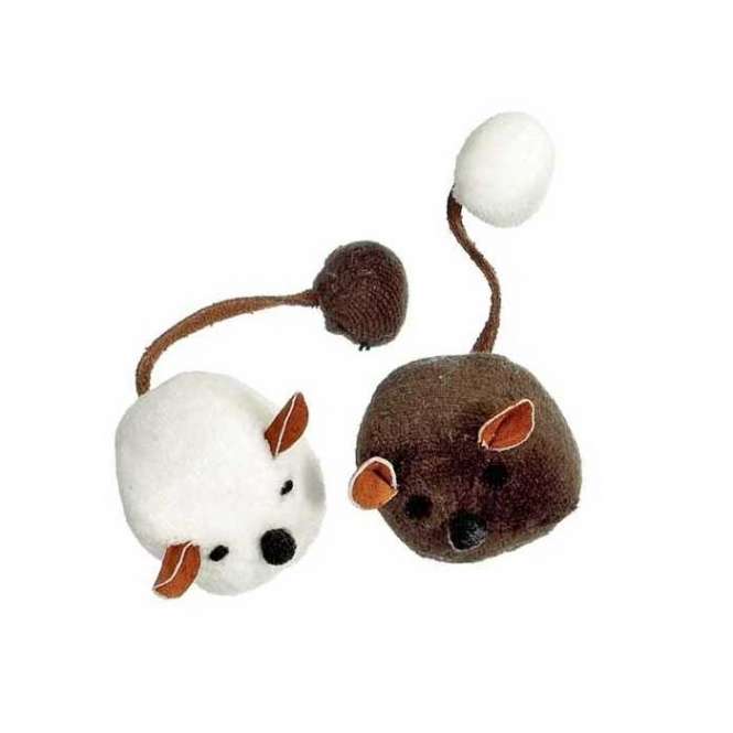 Karlie Flamingo Nature Cat Toy Spielmäuse mit Pompomschwanz - 2 Stück 46845.jpg