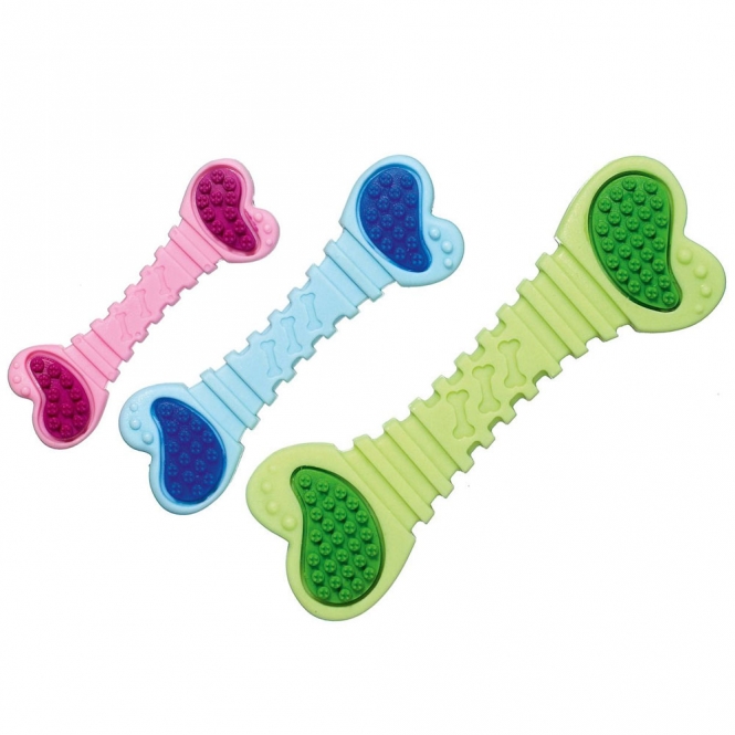 Karlie Flamingo Ruffus Puppy Vollgummi Dento Knochen - 13 cm 47603 var.jpg