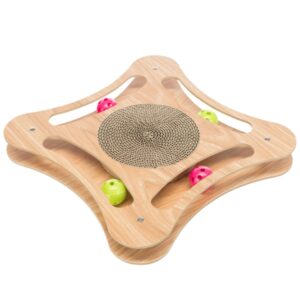 Trixie Kratzpappe mit Holzrahmen – 35 × 4 × 35 cm