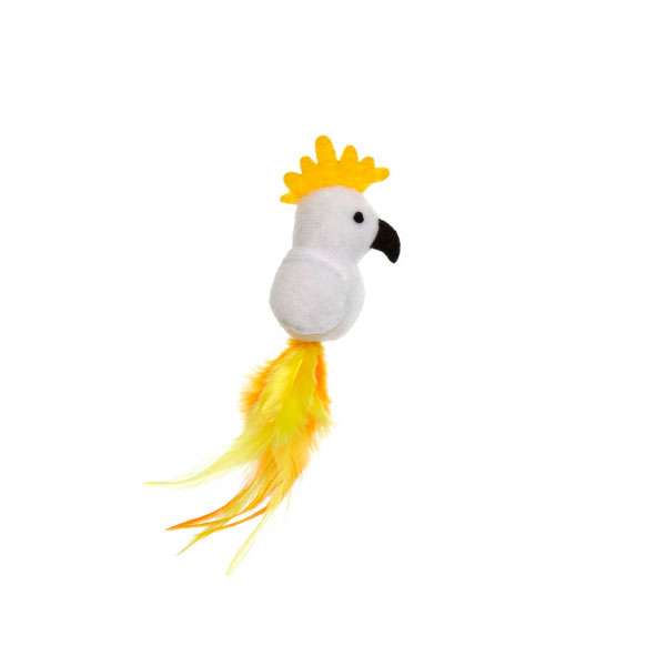 Karlie Flamingo Katzenspielzeug Plüsch Paradise Vogel – Weiß