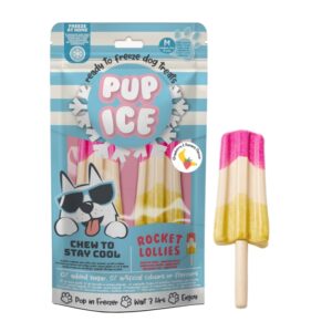 Pup Ice Rocket Lollies Strawberry Banana M – 2 Stück