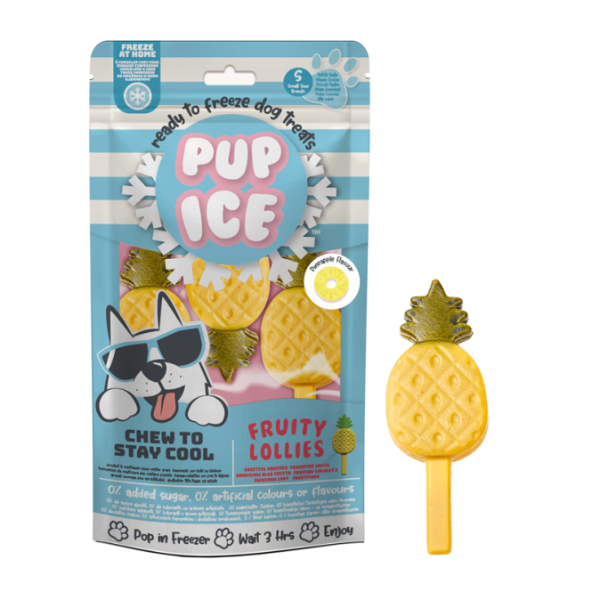 Pup Ice Fruity Lollies Pineapple S - 3 Stück 5061044930109.png