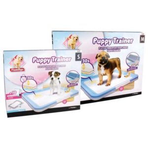 Karlie Flamingo Welpentoilette mit Trainingsmatten – S