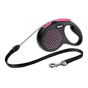 FLEXI Design Seil-Roll-Leine – 5 m, 12 kg – pink